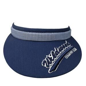 Wildwood Country Club Golf Sun Visor Cap Blue One Size Embroidered Derby Cap